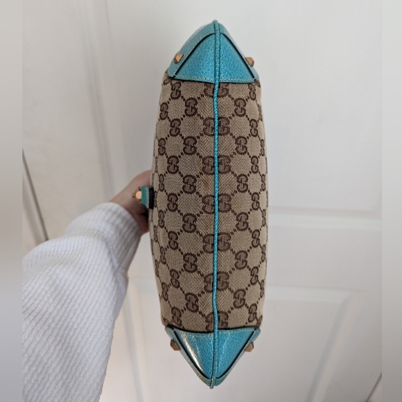 Gucci GG Jackie Shoulder Bag with Tiffany Blue trim - Picture 10 of 17
